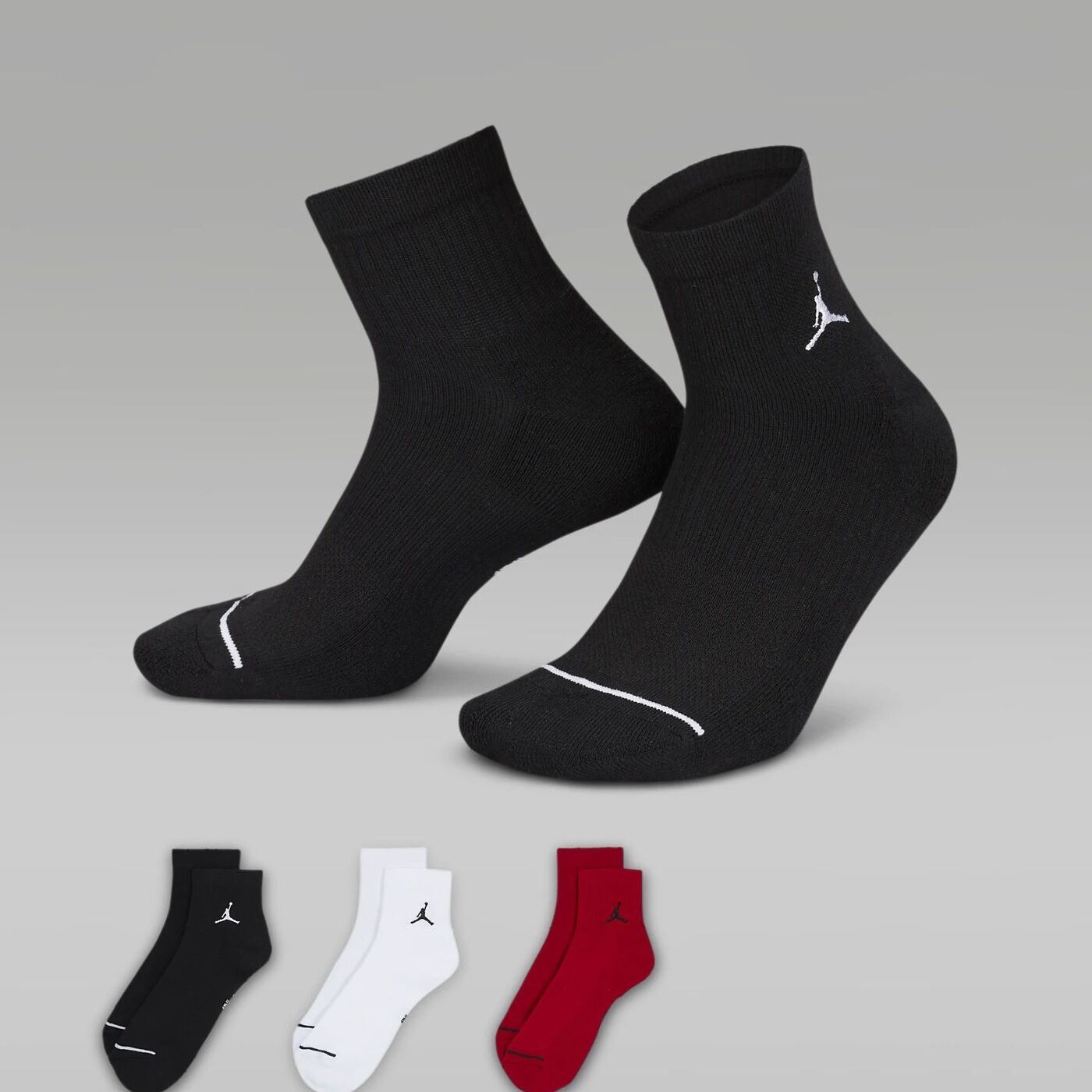 Носки Nike Air Jordan Everyday Cushioned Polyester Ankle 3PK DX9655-902