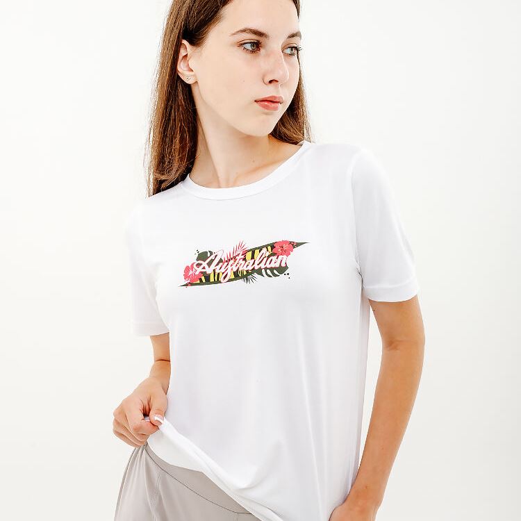 Футболка Australian Logo Flowers Tee Jersey V LSDTS0027-002