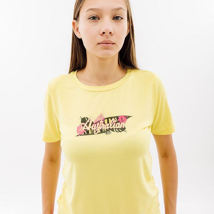 Футболка Australian Logo Flowers Tee Jersey V LSDTS0027-074