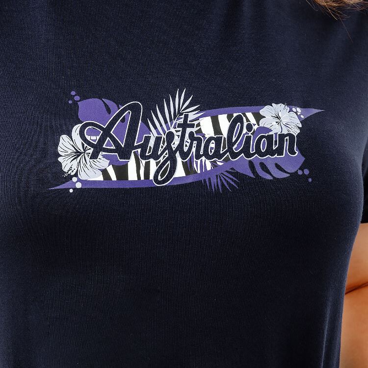 Футболка Australian Logo Flowers Tee Jersey V LSDTS0027-200