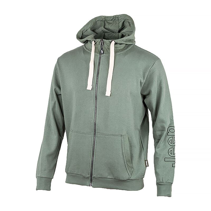 Кофта Jeep Hooded Sweatshirt Full Zip Sleeve Embroidery O102571-E850
