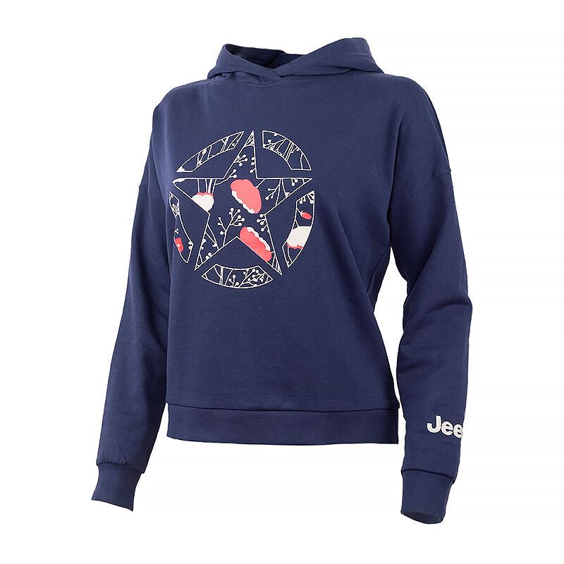 Кофта Jeep Hooded Cropped Sweatshirt Star Botanical Print O102607-A184