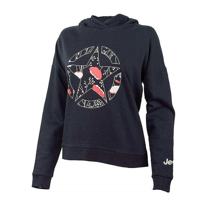 Кофта Jeep Hooded Cropped Sweatshirt Star Botanical Print O102607-B000