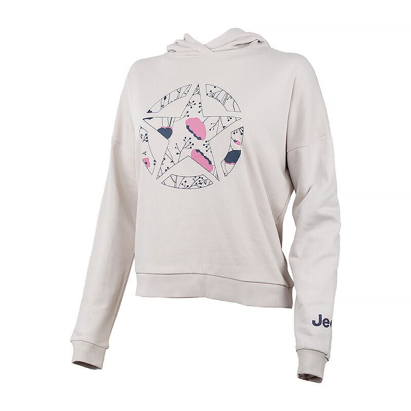 Кофта Jeep Hooded Cropped Sweatshirt Star Botanical Print O102607-J863