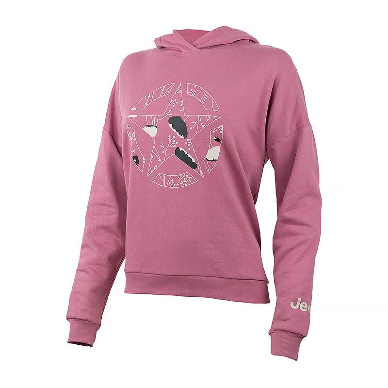 Кофта Jeep Hooded Cropped Sweatshirt Star Botanical Print O102607-P490