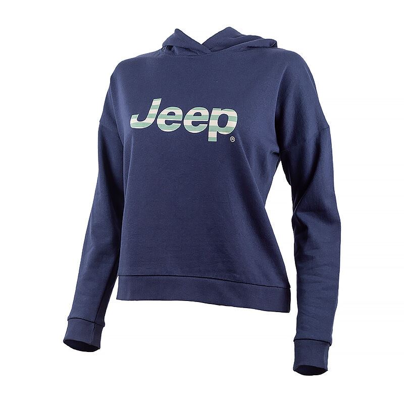 Кофта Jeep Hooded Cropped Sweatshirt Striped Print O102609-A184