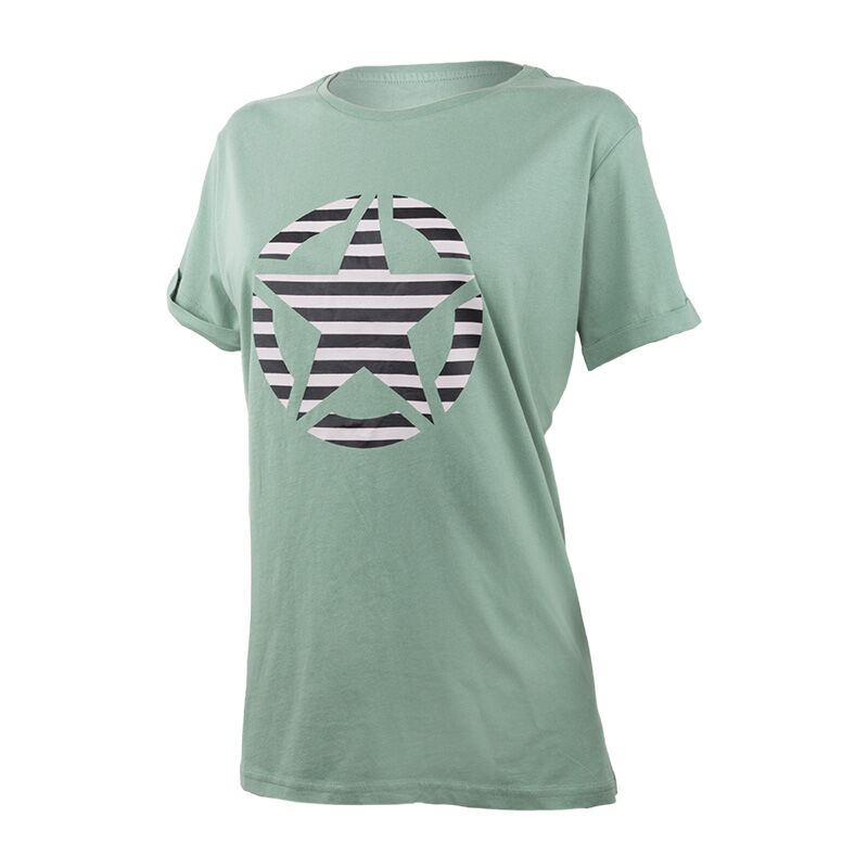 Футболка Jeep T-Shirt Oversize Star Striped Print Turn O102613-E854