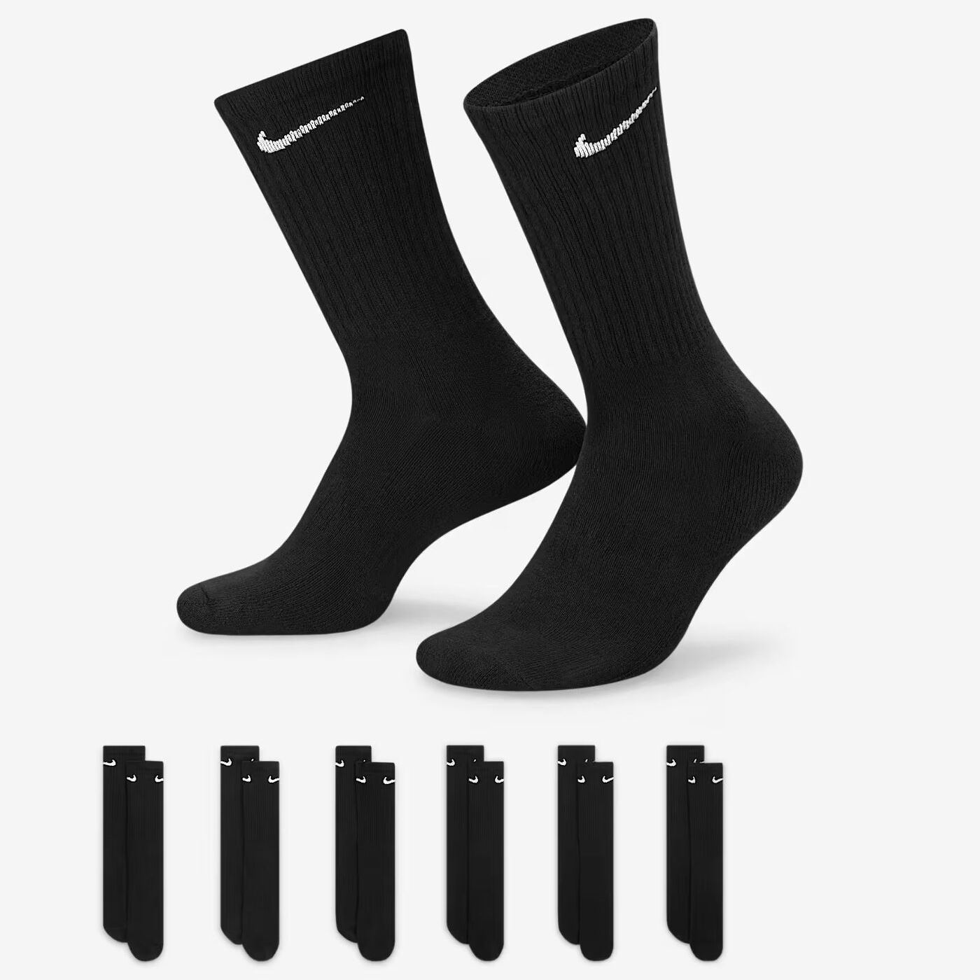 Шкарпетки Nike Everyday Cushion Crew 6 SX7666-010